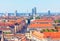 Panorama of modern architecture and Old Town of Munich