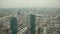 Panorama of modern expensive, rich city of Frankfurt am main in Germany top view