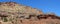 Panorama of the Moenkopi and Chinle formations at Slickrock Divide in Capitol Reef National Park, Utah, USA