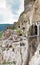 Panorama of monastery Vardzia,Georgia,Transcaucasu