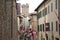 Panorama of Montalcino Siena Tuscany Italy historic center