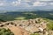 Panorama of Montalcino and Tuscany landscape, Italy, Europe