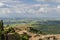 Panorama of Montalcino and Tuscany landscape, Italy, Europe