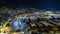 Panorama of Monte Carlo timelapse hyperlapse at night from the observation deck in the village of Monaco with Port