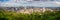 Panorama of Montreal downtown. Aerial view of the city skyline from Mount Royal in summer, in Montreal, Quebec Canada