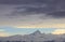 Panorama of Monviso after the rain