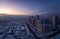 Panorama of morning Yekaterinburg in winter, Russia Ural