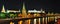 Panorama Moscow Kremlin night scense