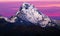 Panorama of mount Annapurna - view from Poon Hill on Annapurna C