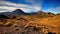 Panorama of Mount Bromo volcano in Bromo Tengger Semeru National Park, Java, Indonesia. Generative AI