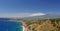 Panorama of mount etna in sicily