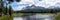 Panorama of Mount Lassen and Lake Manzanita