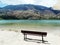 Panorama of mountain lake Greece