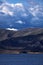 Panorama of a mountain lake. Somewhere in the vastness of Mongolia