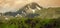 Panorama mountain landscape at dusk