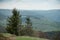 Panorama of mountain landscape in Grand Ballon