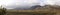 Panorama of mountain ranges in Strathgordon