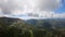 Panorama of mountain scenery. Aerial view