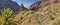 Panorama of mountain village Masca at Tenerife Canary Islands