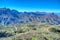 Panorama of mountainous landscape of Gran Canaria, Canary Islands, Spain