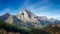 Panorama of mountains of Basque Country in Urkiola