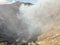 panorama of the mountains with the clouds shrouding