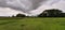 panorama of the mountains with the clouds shrouding