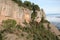 Panorama of the mountains and forests of El Valles in Catalonia photographed from the mount of La Mola next to Montserrat.