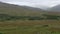 Panorama of mountains and green valleys