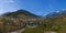 Panorama of mountains in Laripora village at Pahalgam district which is recognized as a paradise on earth is the famous place of t