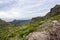 Panorama of mountains near Masca town on Tenerife island, Spain