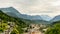 Panorama of the mountains surrounding Berchtesgaden Germany