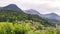 Panorama of the mountains surrounding Berchtesgaden Germany