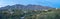 Panorama of a mountainside upper middle class residences at Tucson, AZ