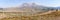 Panorama of Mt. St. Helens with a trace