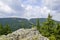 Panorama from Murgavets Peak in Rodopa Mountain, Bulgaria.