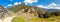 Panorama of Mysterious city - Machu Picchu, Peru,South America. The Incan ruins.