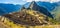 Panorama of Mysterious city - Machu Picchu, Peru,South America. The Incan ruins.