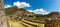 Panorama of Mysterious city - Machu Picchu, Peru,South America. The Incan ruins.