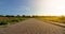 Panorama of the nature and environment, Pathway in the beautiful green nature. Countryside landscape , Sunshine effect