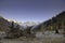 Panorama of nature fir and green mountains,Medeo Almaty, Kazakhstan