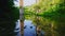 Panorama of New Bridge and its reflection, Kamianets-Podilskyi, Ukraine