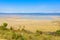 Panorama of Ngorongoro crater National Park with the Lake Magadi. Safari Tours in Savannah of Africa. Beautiful landscape scenery