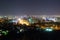 Panorama of night Almaty