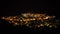 Panorama of the night town of Budva, Montenegro