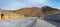 Panorama of Nine-Arch Bridge on Great China wall in winter