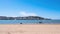 Panorama of the north Devon seaside town of Appledore viewed across the estuary from Instow. May 2020.