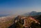 Panorama of Northen Cyprus from the top of Saint Hilarion Castle at Kirenia Northen Cyprus