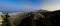 Panorama of Northen Cyprus from the top of Saint Hilarion Castle,Kirenia, Northen Cyprus