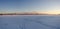 Panorama of the Novolipetsk metallurgical combine. View from the ice of the river Voronezh